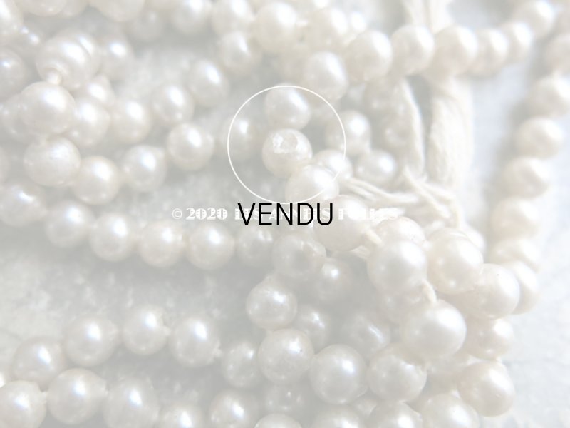 画像8: 1920年代 アンティーク 吹きガラス製 フェイクパール スフレビーズ 6mm 