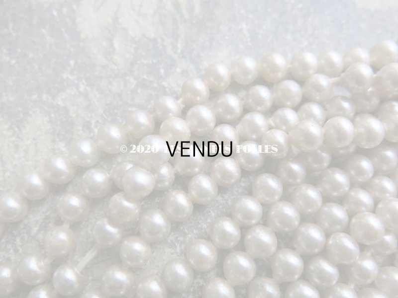 画像7: 1920年代 アンティーク 吹きガラス製 フェイクパール スフレビーズ 6mm 