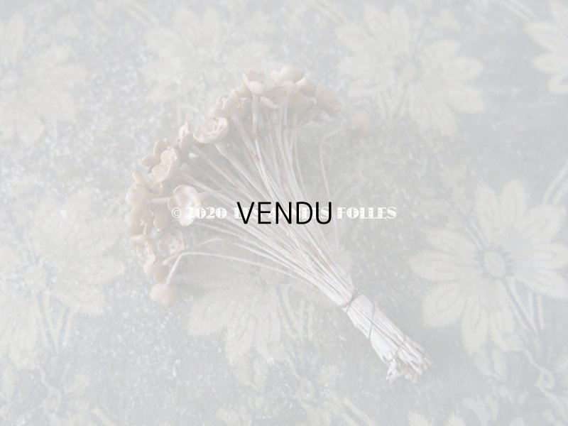 画像7: アンティーク ティアラ制作用 ワックスフラワーパーツ 60〜70ピースのセット (S)