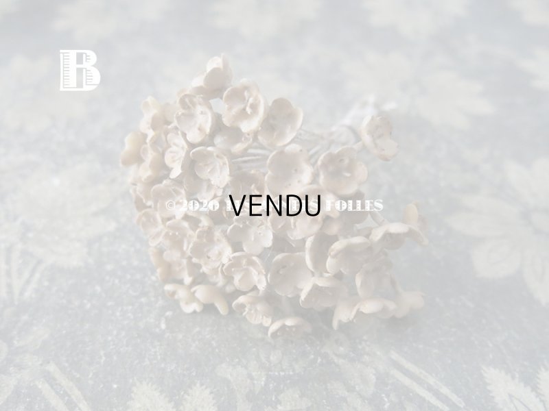 画像6: アンティーク ティアラ制作用 ワックスフラワーパーツ 60〜70ピースのセット (S)