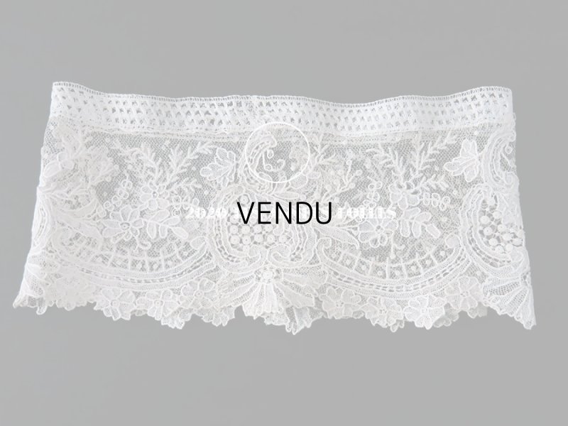 画像3: 19世紀末 アンティーク ニードルレース ポワンドガーズの付け袖のセット  【ポワン・ド・ガーズ】