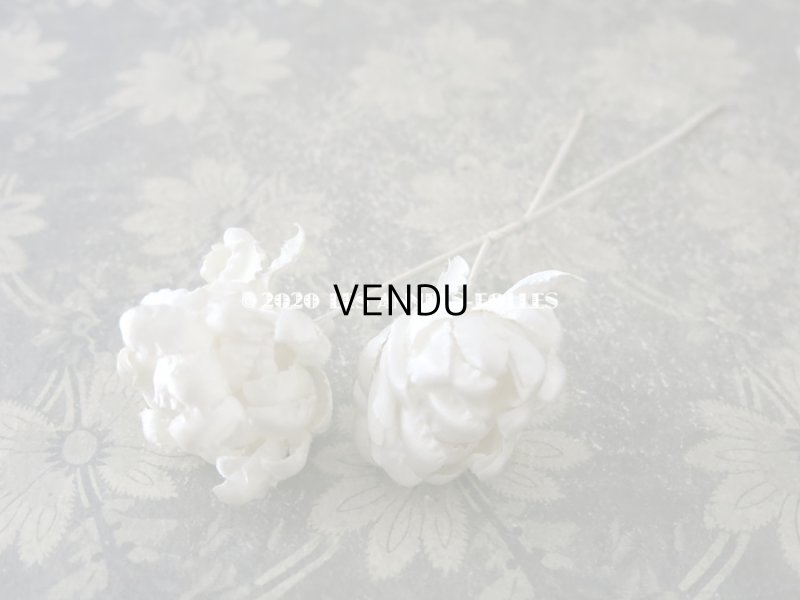 画像3: アンティーク オフホワイトの布花 