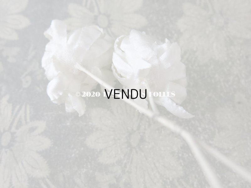 画像5: アンティーク オフホワイトの布花 