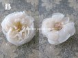 画像4: 19世紀末 アンティーク 薔薇の布花 花嫁の花冠 オフホワイト