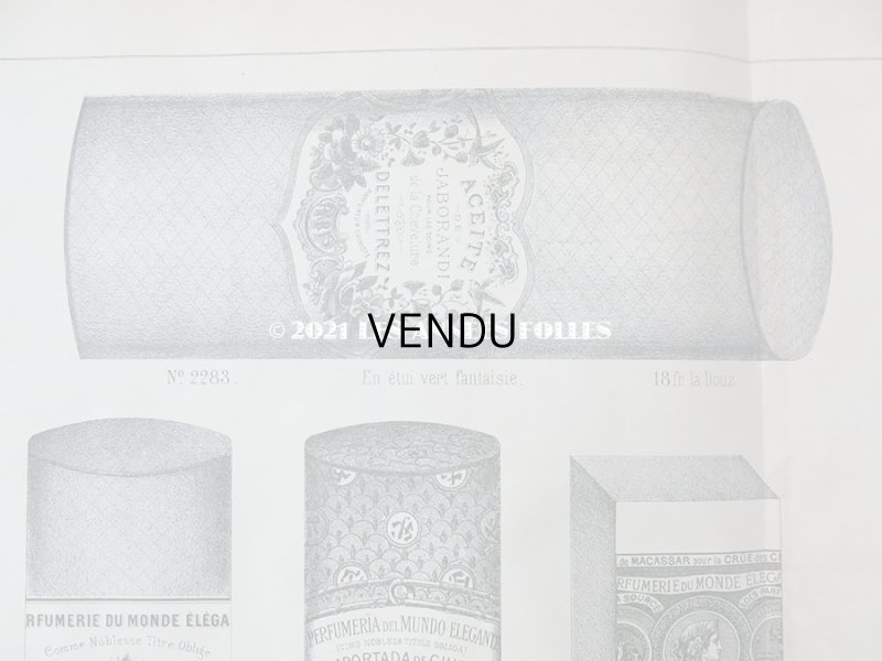 画像4: アンティーク　パフュームリーのデザイン画  PLANCHE 10 - DELETTREZ PARIS -