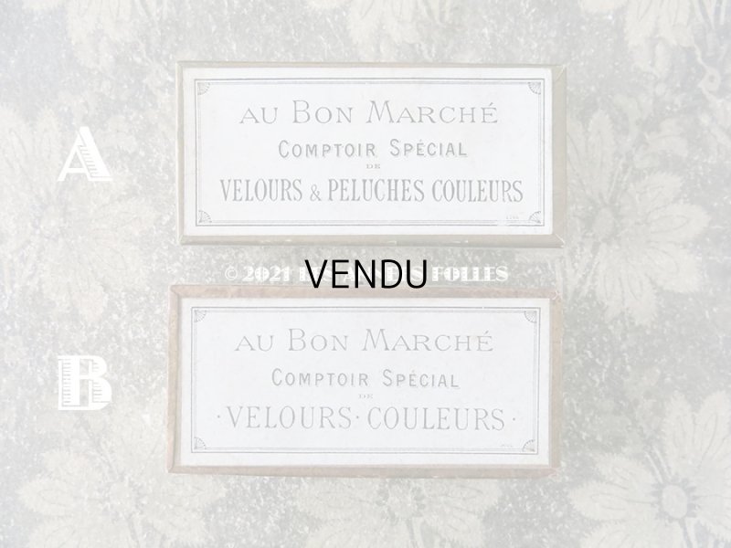 画像3: 1900年代 アンティーク メルスリーの紙箱  - AU BON MARCHE PARIS -