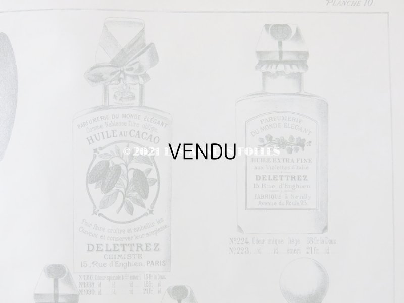 画像6: アンティーク　パフュームリーのデザイン画  PLANCHE 10 - DELETTREZ PARIS -