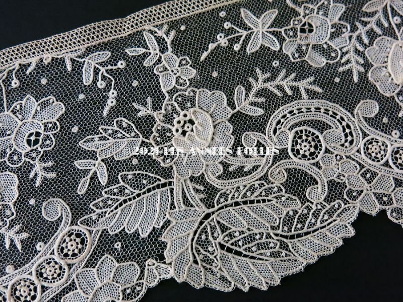 画像5: 【セール対象外】【クーポン対象外】19世紀末 新品同様 未使用 アンティーク ニードルレース ポワンドローズ 8.7m  『ポワン・ド・ガーズ』『ポワン・ド・ローズ』 