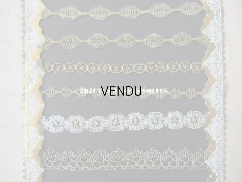 画像7: アンティーク 箱入り メタルレース & メタルブレードのサンプラー 46枚のセット