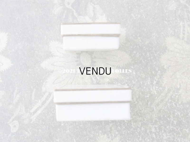 画像8: 1900年代 アンティーク 小さなジュエリーボックス ホワイト＆ゴールド