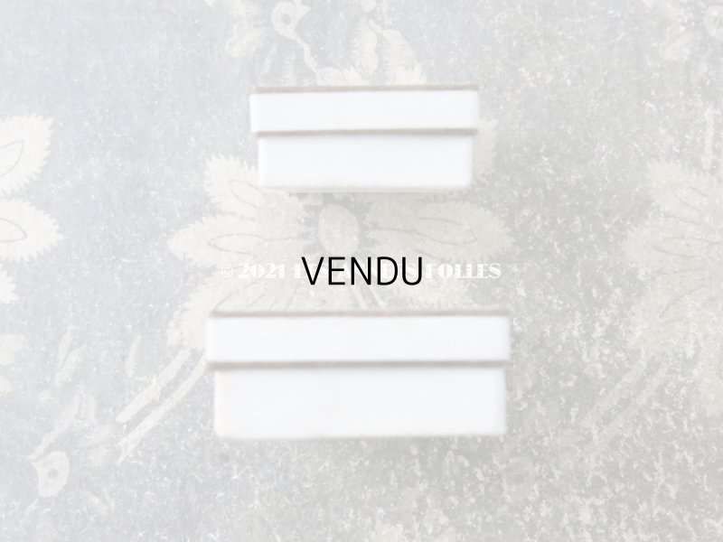 画像7: 1900年代 アンティーク 小さなジュエリーボックス ホワイト＆ゴールド