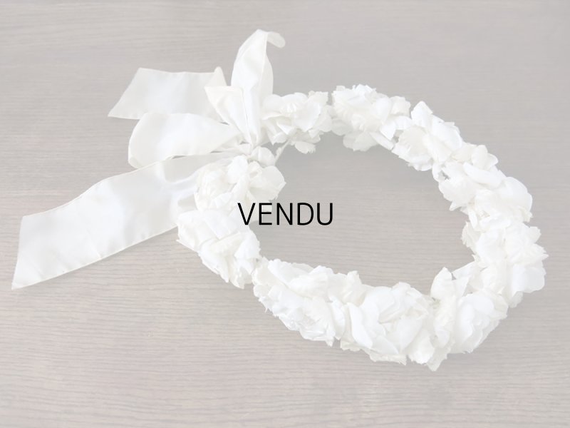 画像10: アンティーク 硝子の蓋のショーケース入り コミュニオンのヘッドリース プレザントワール