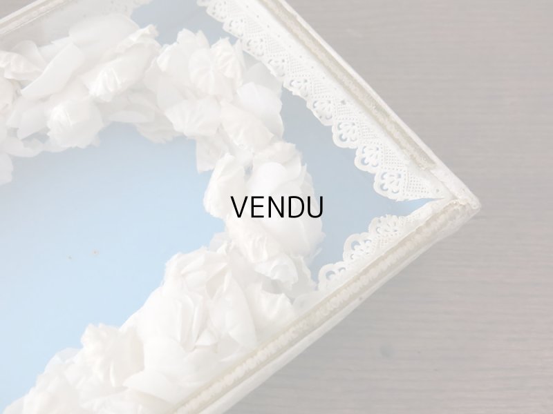 画像7: アンティーク 硝子の蓋のショーケース入り コミュニオンのヘッドリース プレザントワール