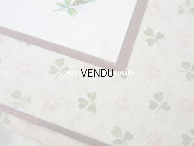 画像6: 1900年代 アンティーク 刺繍道具箱　淡いピンクの花＆クローバー 子供用玩具　Petite Brodeuse