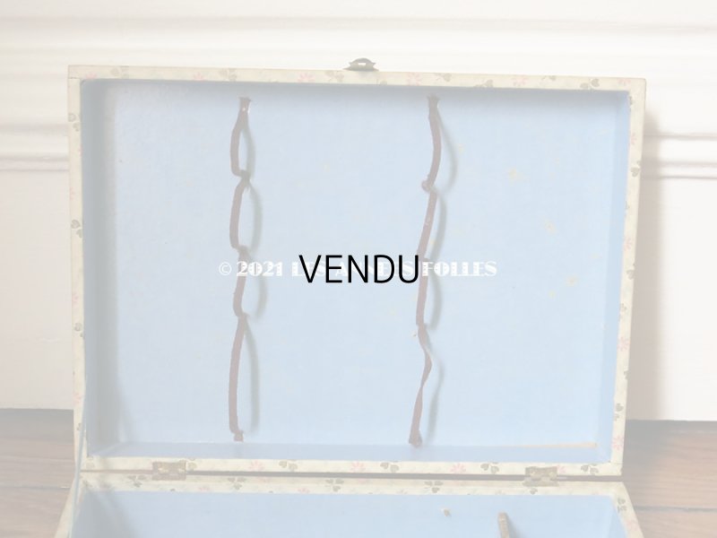 画像11: 1900年代 アンティーク 刺繍道具箱　淡いピンクの花＆クローバー 子供用玩具　Petite Brodeuse