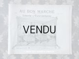 1910年 アンティーク ボンマルシェのカタログ　ベッド＆ベッドカバー LITERIE ET COUVERTURES - AU BON MARCHE -　淡いピスタチオグリーン