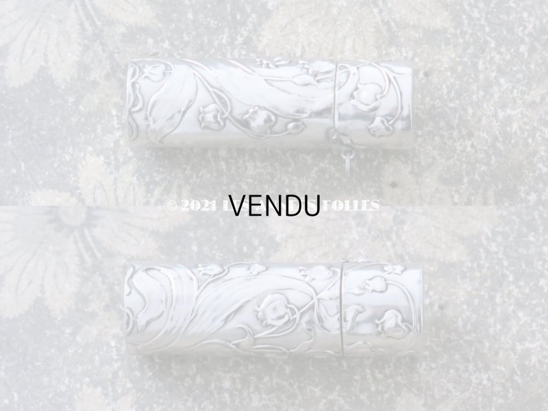 画像8: アンティーク シルバー製 鈴蘭の香水瓶 シャトレーヌ用 パフュームボトル