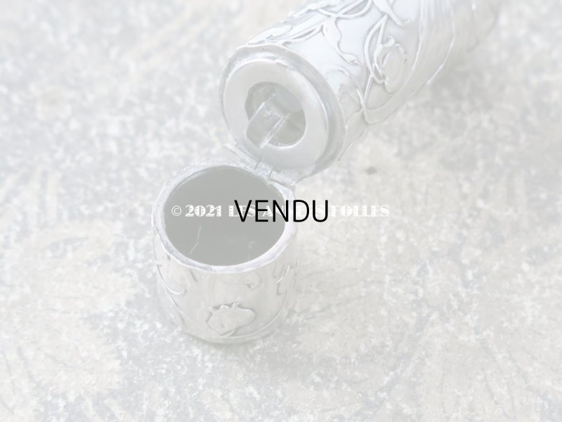 画像6: アンティーク シルバー製 鈴蘭の香水瓶 シャトレーヌ用 パフュームボトル