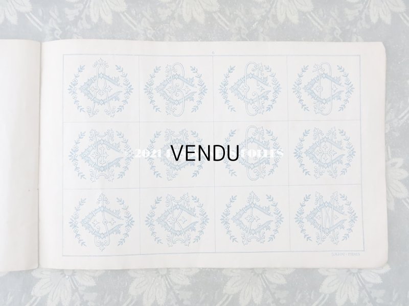 画像5: 19世紀末 アンティーク SAJOU ダブルモノグラムの繍図案帳 ALBUM DE LETTRES ENTRELACEES N 507 - SAJOU PARIS -