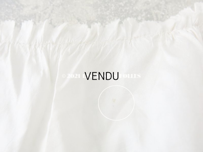 画像9: 1900年代 アンティーク  幅広 シルク製 オフホワイトのフリル  4.5m  13.5cm幅