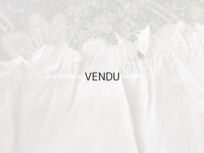 画像8: 1900年代 アンティーク  幅広 シルク製 オフホワイトのフリル  4.5m  13.5cm幅