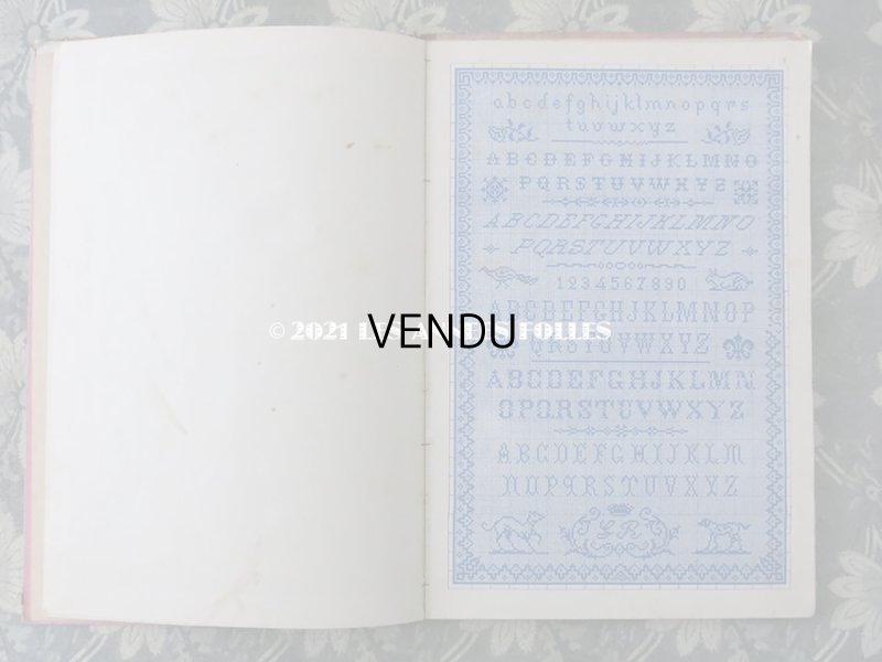 画像6: 19世紀末 アンティーク クロスステッチ & モノグラムの刺繍図案帳 MANUELE DE MARQUES ET BRODERIES N 194 - N.ALEXANDRE&CIE -