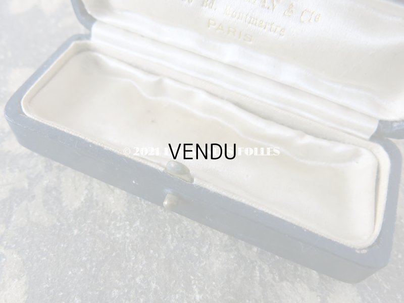 画像9: アンティーク 本革製  ジュエリーボックス ブルー