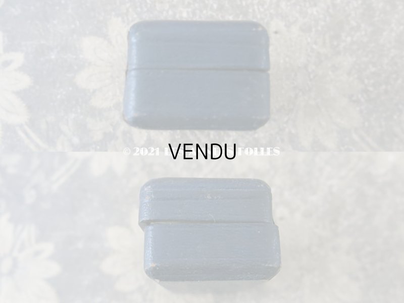 画像6: アンティーク 本革製  ジュエリーボックス ブルー