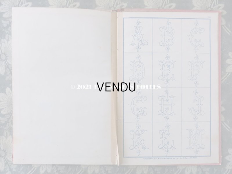 画像12: 19世紀末 アンティーク クロスステッチ & モノグラムの刺繍図案帳 MANUELE DE MARQUES ET BRODERIES N 194 - N.ALEXANDRE&CIE -