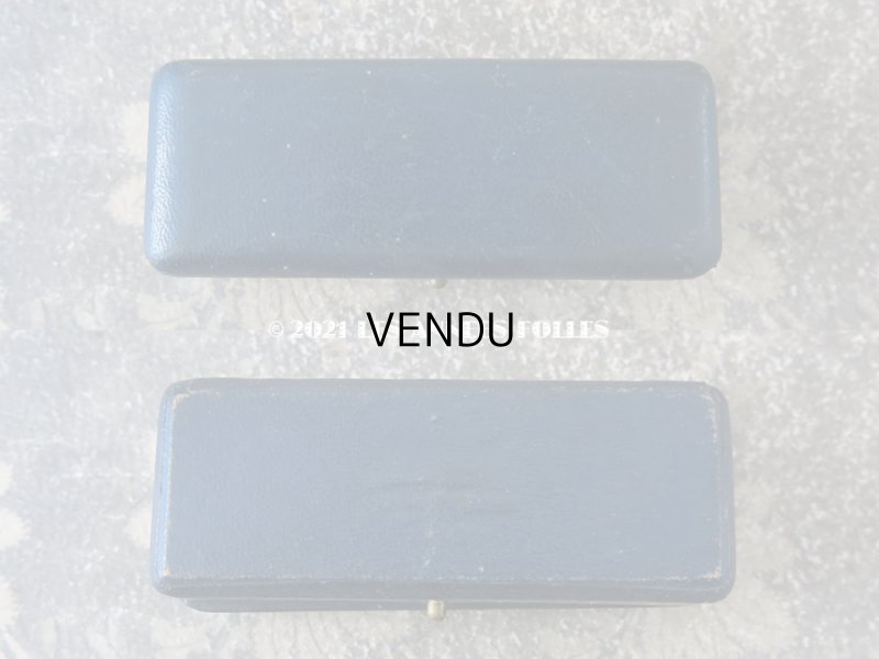 画像4: アンティーク 本革製  ジュエリーボックス ブルー