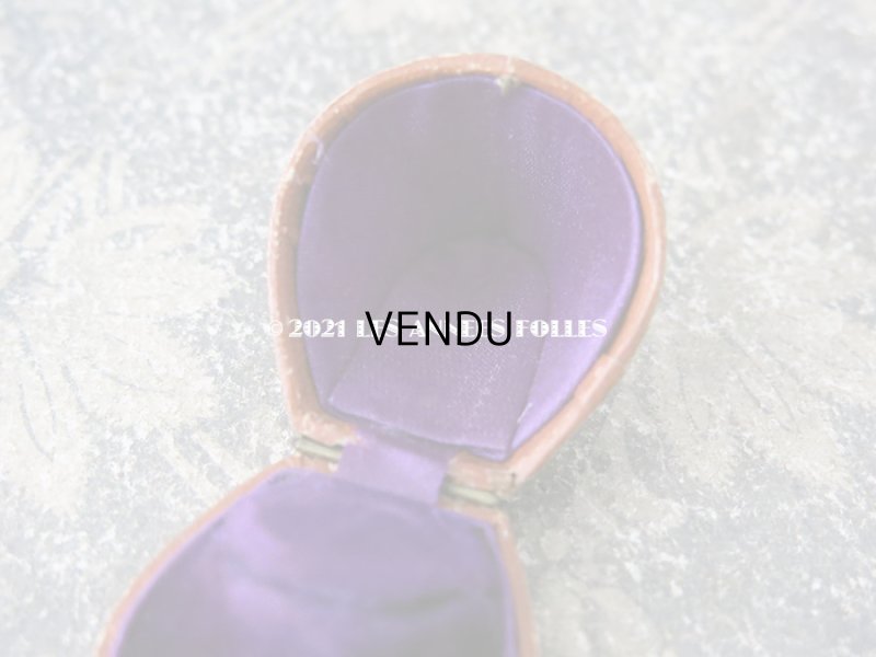 画像5: 19世紀 アンティーク本革製 ジュエリーボックス リングケース ブラウン