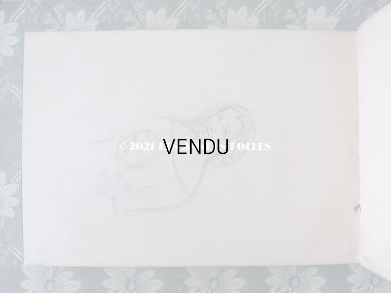 画像7: 19世紀 アンティーク 薔薇模様の黒いアルバム ALBUM