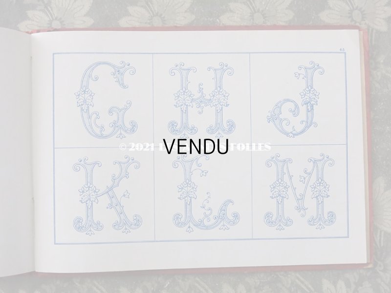 画像19: アンティーク クロスステッチ & モノグラム & クロシェ & ギピュールの刺繍とレースの図案帳 ALBUM DE MARQUES & BRODERIES CROCHET GUIPURE RENAISSANCE