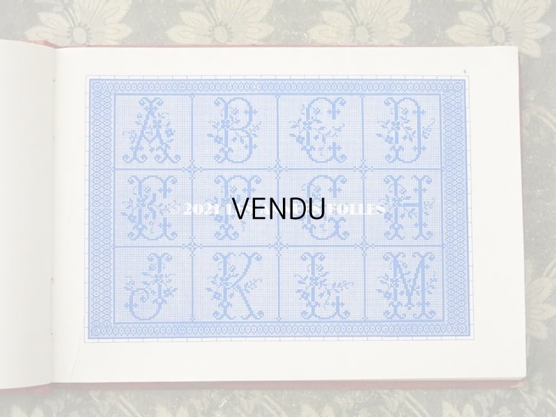 画像5: アンティーク クロスステッチ & モノグラム & クロシェ & ギピュールの刺繍とレースの図案帳 ALBUM DE MARQUES & BRODERIES CROCHET GUIPURE RENAISSANCE