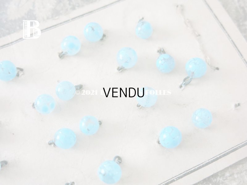 画像6: アンティーク ドール用　極小 6〜7mm ベネチアングラスのボタン 