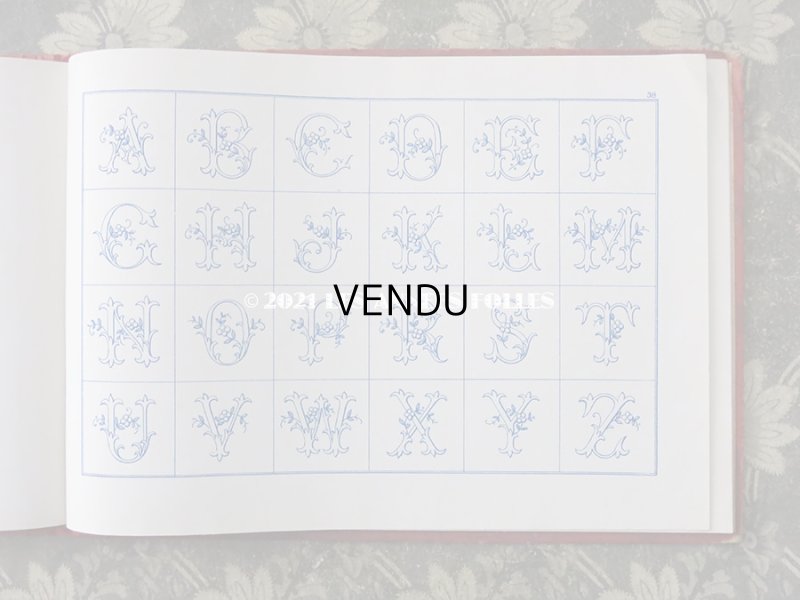 画像17: アンティーク クロスステッチ & モノグラム & クロシェ & ギピュールの刺繍とレースの図案帳 ALBUM DE MARQUES & BRODERIES CROCHET GUIPURE RENAISSANCE