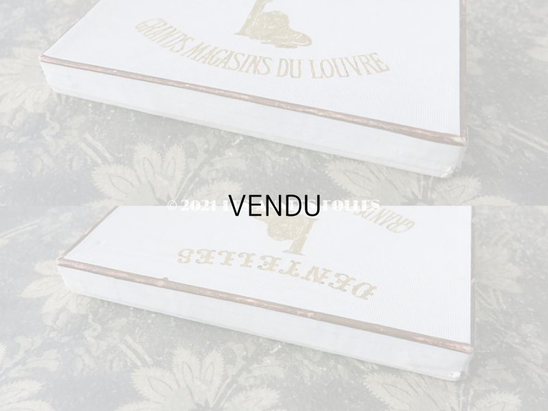 画像5: アンティーク ルーブル百貨店のレース箱 DENTELLES - AU LOUVRE PARIS -