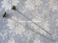 画像2: 19世紀 アンティーク　ビーズ刺繍のハットピン & カットグラスのハットピン  (2)
