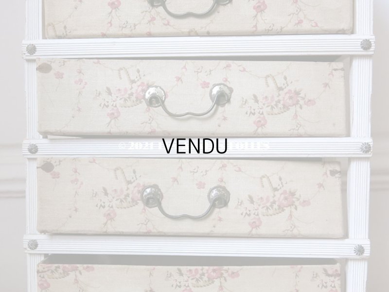 画像7: 【セール対象外】 1900年代 アンティーク カルトナージュチェスト 薔薇の花かご ローズバスケット