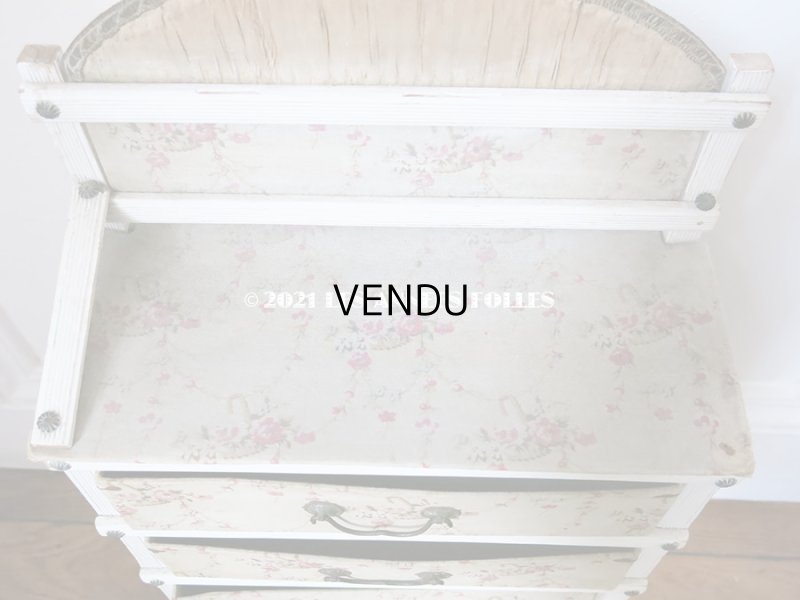 画像5: 【セール対象外】 1900年代 アンティーク カルトナージュチェスト 薔薇の花かご ローズバスケット