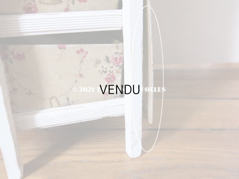 画像9: 【セール対象外】 1900年代 アンティーク カルトナージュチェスト 薔薇の花かご ローズバスケット