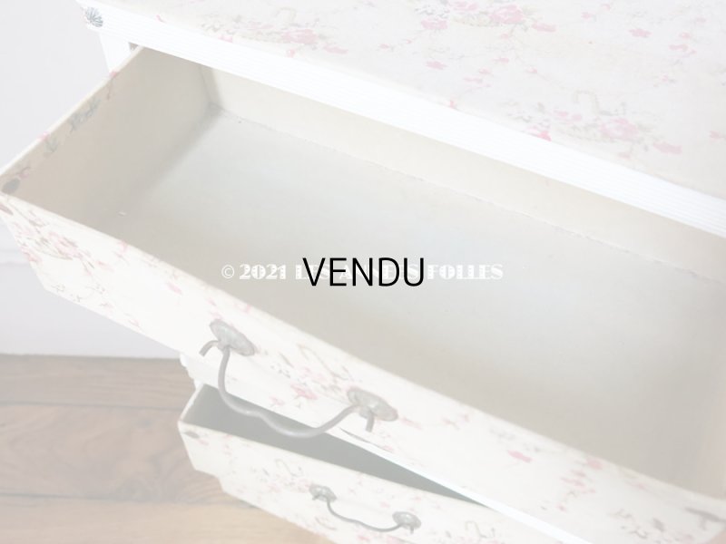 画像11: 【セール対象外】 1900年代 アンティーク カルトナージュチェスト 薔薇の花かご ローズバスケット