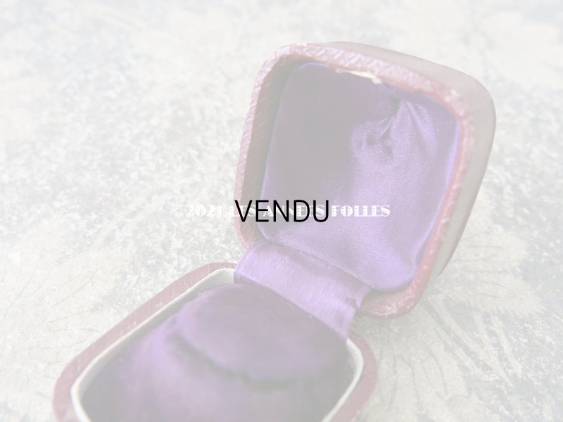 画像8: 19世紀 アンティーク ジュエリーボックス リングケース ボルドー