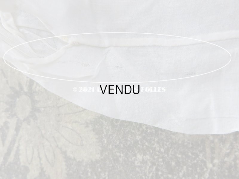 画像11: 未使用 アンティーク 小さな女の子用 パフスリーブ 手縫いのブラウス 