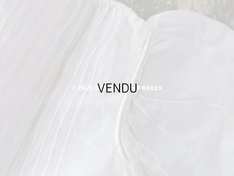 画像19: 未使用 アンティーク 小さな女の子用 パフスリーブ 手縫いのブラウス 