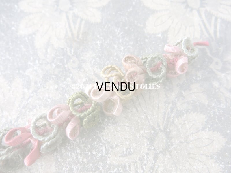 画像5: 19世紀 アンティーク シルク製 タッセル ポンポン パスマントリー 