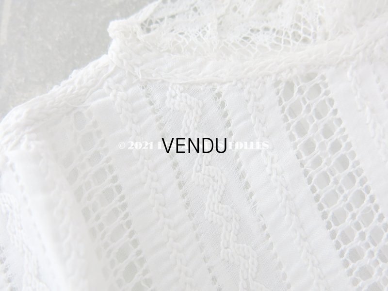 画像8: 未使用 アンティーク 小さな女の子用 パフスリーブ 手縫いのブラウス 