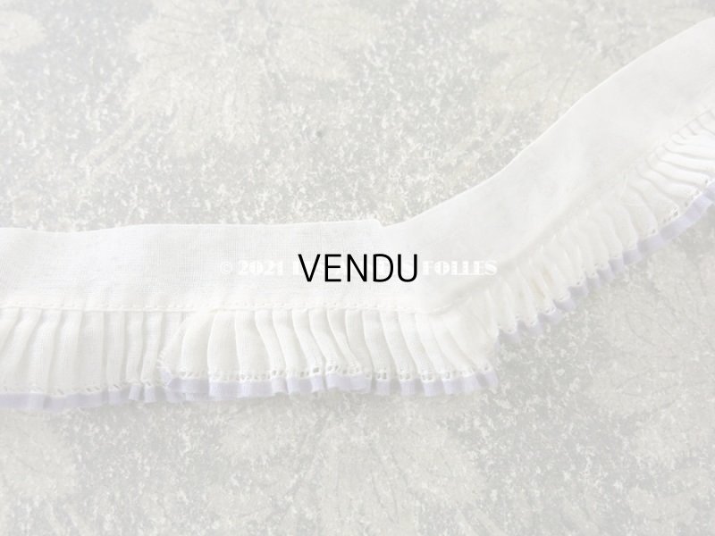 画像4: アンティーク プリーツリボン 薄紫色の縁取り 30.5cm