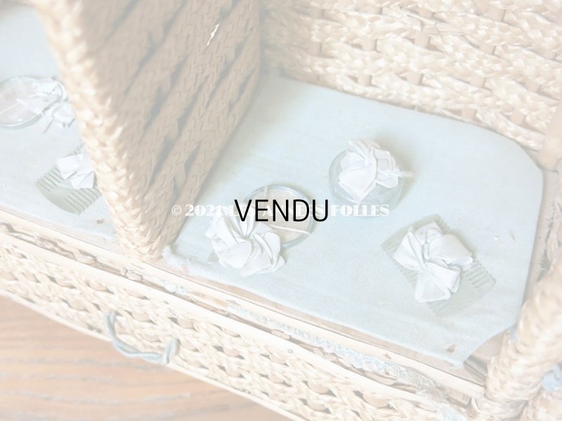 画像14: アンティーク  ドール付き プレゼンテーション パニエ