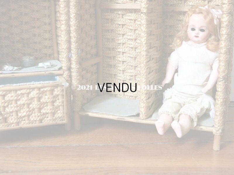 画像10: アンティーク  ドール付き プレゼンテーション パニエ